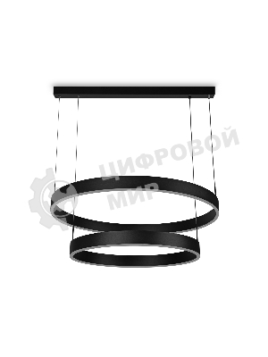 Светильник Ambrella light FA6618/2 BK черный 119W D600/800*750 (ПДУ РАДИО 2.4G)