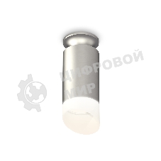 Светильник Ambrella Light XS6324082 SSL/MCH/FR серебро песок/хром матовый/белый матовый MR16 GU5.3 (N6904, C6324, N6256)