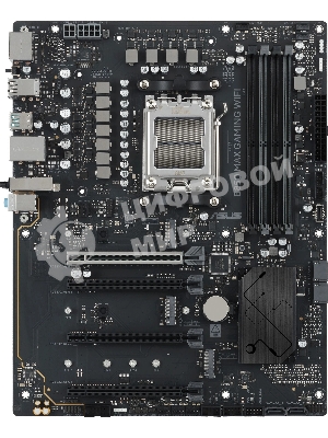 Материнская плата ASUS B850 MAX GAMING WIFI, AM5, AMD B850, 4xDDR5, 4xSATA, 3xM.2, 1xPCIe 5.0 x16, 1xPCIe 4.0 x16, 2xPCIe 3.0 x16, 1xHDMI, 1xDisplayPort, 1x 2.5Gb LAN, 4xUSB 3.2 Gen2, 2xUSB 3.2 Gen1, 2xUSB 2.0, 3x3.5 мм, 7.1, ATX
