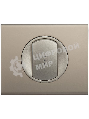 Лицевая панель для выключателя с индикацией титан