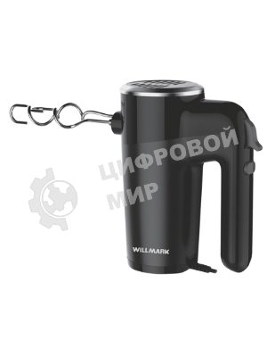 Миксер Willmark WHM-7003 (500Вт, 6 скоростей, насадки для взбивания/для теста, черный)