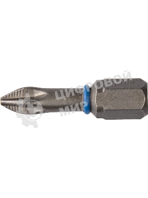 Бита ЗУБР ЭКСПЕРТ 26011-1-25-2  торсион кованая обточ.CrMo C 1/4'' PH1 25мм 2шт