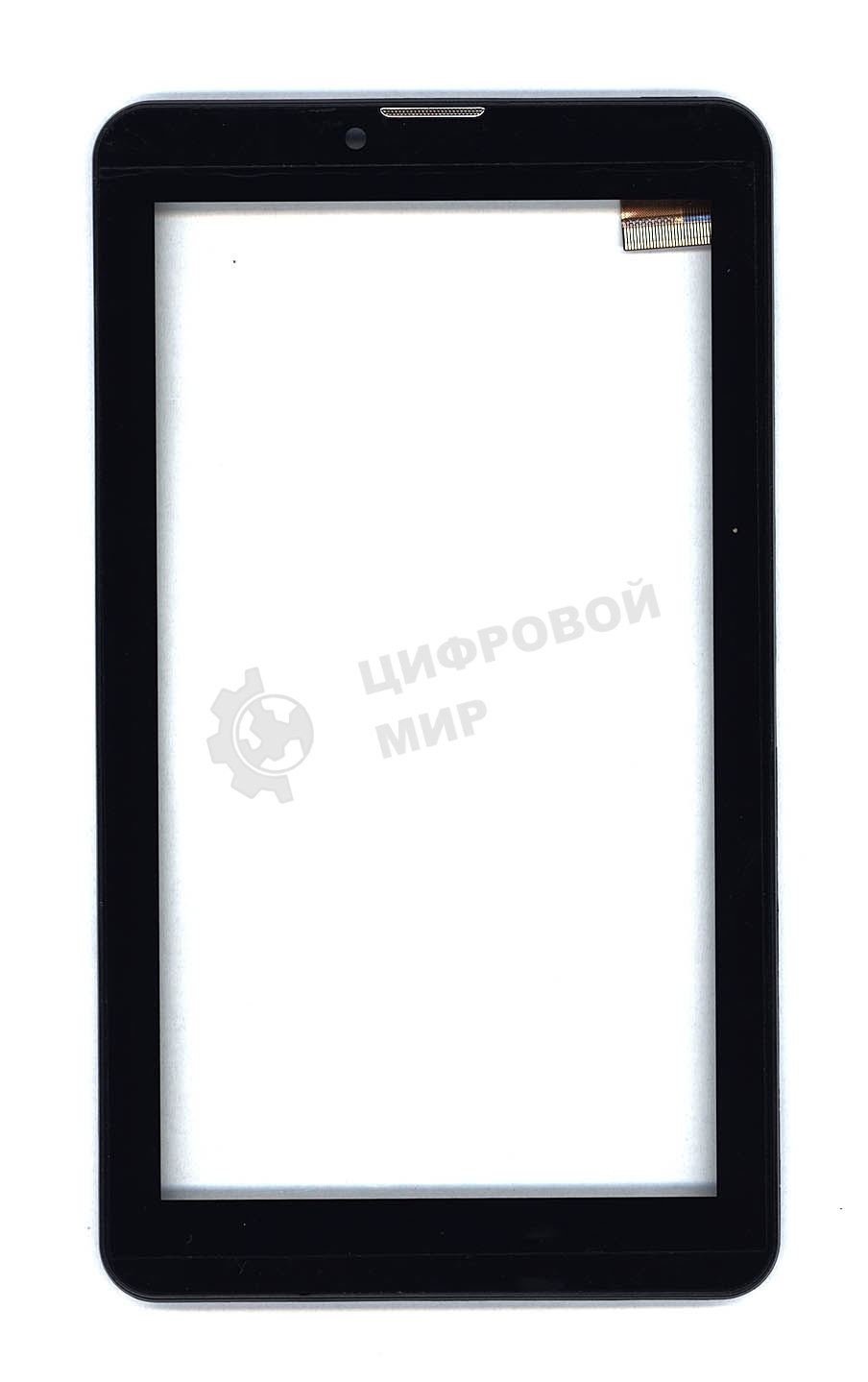 Сенсорное стекло (тачскрин) для Irbis TZ51, черное с рамкой