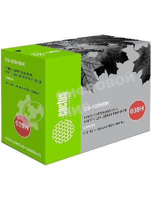 Картридж лазерный Cactus CS-039HBK черный (25000 стр.) для Canon LBP 351x i-Sensys/352x i-Sensys