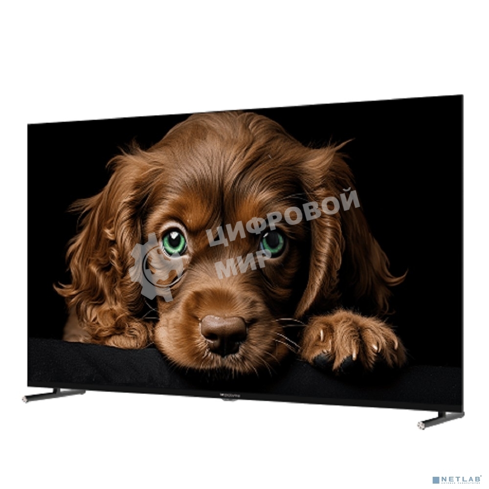 Телевизор TopDevice 50'' TDTV50CQ09U черный QLED UHD 60Hz Google TV 2/16Gb