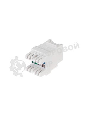 Модуль Keystone Rexant Jack RJ-45(8P8C), UTP, CAT 6, тип 180 градусов, с пылезащитной шторкой, белый PRO