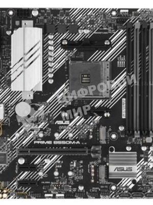 Материнская плата ASUS PRIME B550M-A, AM4, AMD B550, 4xDDR4, 4xSATA, 2xM.2, 1xPCIe 4.0 x16, 2xPCIe x1, 1xDVI-D, 1xHDMI, 1xVGA, 1x 1Gb LAN, 2xUSB 3.2 Gen 1, 2xUSB 2.0, 3x3.5 мм, 7.1, mATX