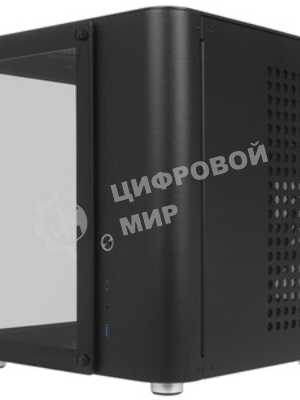 Корпус без блока питания Корпус JONSBO TK-1 Black 2.0 MATX без БП, mini-ITX, micro-ATX, черный