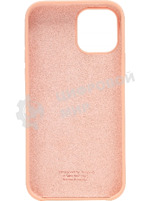 Чехол (клип-кейс) DEPPA Liquid Silicone, для Apple iPhone 12/12 Pro, розовый 87712