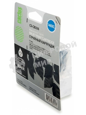 Картридж струйный Cactus CS-CB336 №140XL черный (29 мл.) для HP DJ D4263/D4363/DJ J5783/J6413/PSC C4273/C4283/C4343/C4383/C4473/C4483/C4583/C5283/D5363