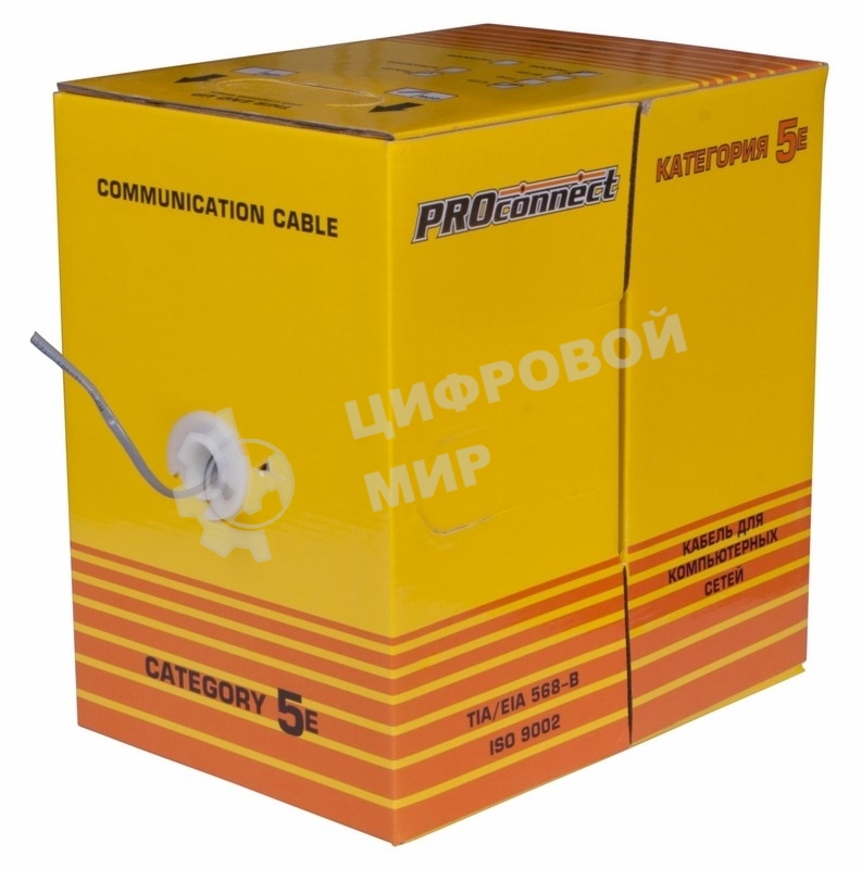 Кабель PROconnect Кабель UTP cat.5e 2 пары (305м) 0.51 мм