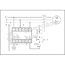 Реле контроля наличия и чередования фаз CKF-318-1 (контроль чередования; слипания фаз; регулировка верх. и нижн. порога напряжения; регулировка задержки отключения; 1 модуль; монтаж на DIN-рейке)(аналог РНПП-311М) F&F EA04.002.007