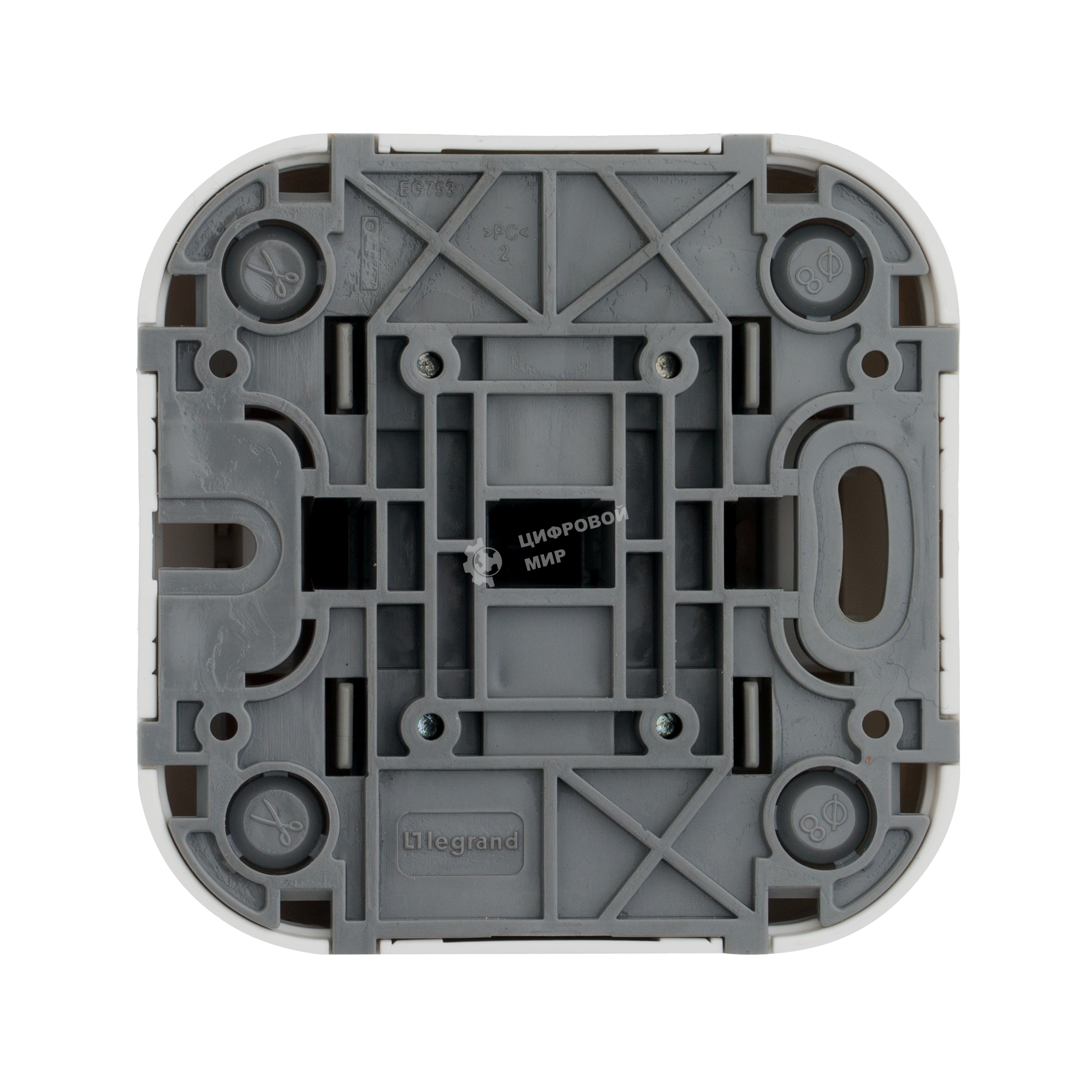 Выключатель 10A 2-клав., белый Quteo 