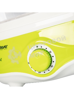 Пароварка электрическая Endever Vita-171, белый/зеленый, мощность 1000 Вт, объем 11 л