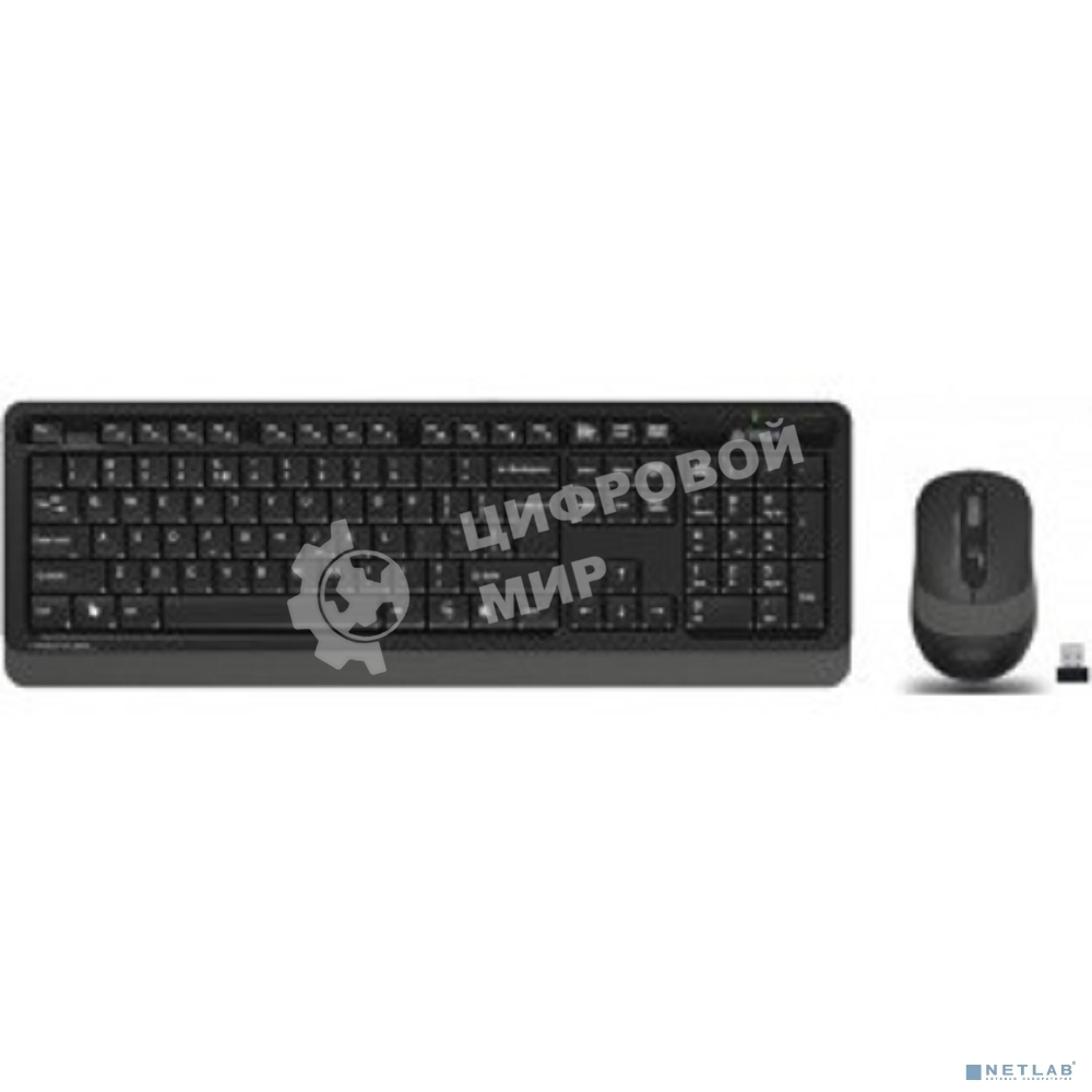 Комплект клавиатура + мышь A4Tech Fstyler FG1010 клав:черный/серый мышь:черный/серый USB беспроводная Multimedia