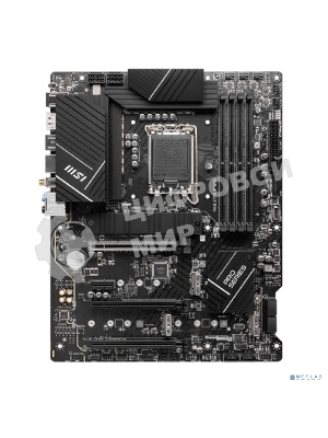 Материнская плата MSI PRO Z790-P WIFI, LGA 1700, Intel Z790, 4xDDR5, 6xSATA, 4xM.2, 1xPCIe 5.0 x16, 1xPCIe 4.0 x16, 1xPCIe 3.0 x16, 1xPCIe x1, 1xHDMI, 1xDP, 1x2.5Gb LAN, 4xUSB-A 2.0, 2xUSB-A 3.2 Gen 1, 1xUSB-A 3.2 Gen 2, 1xUSB-C 3.2 Gen 2x2, 6x3.5мм, 7.1, ATX