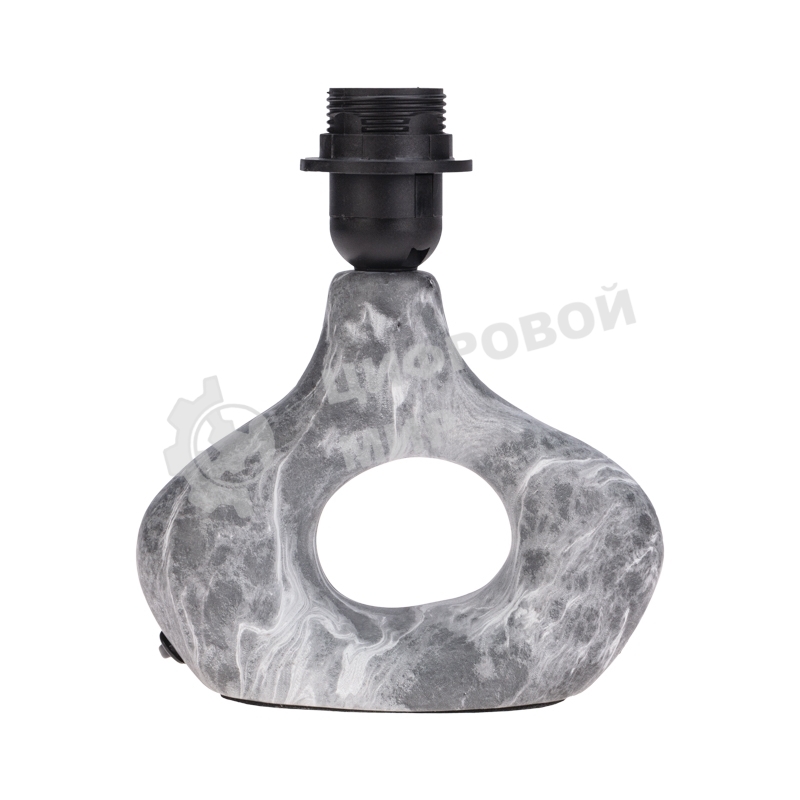 Светильник декоративный настольный Rexant Форте, основание кольцо под черный мрамор, белый абажур, цоколь Е27, 60Вт