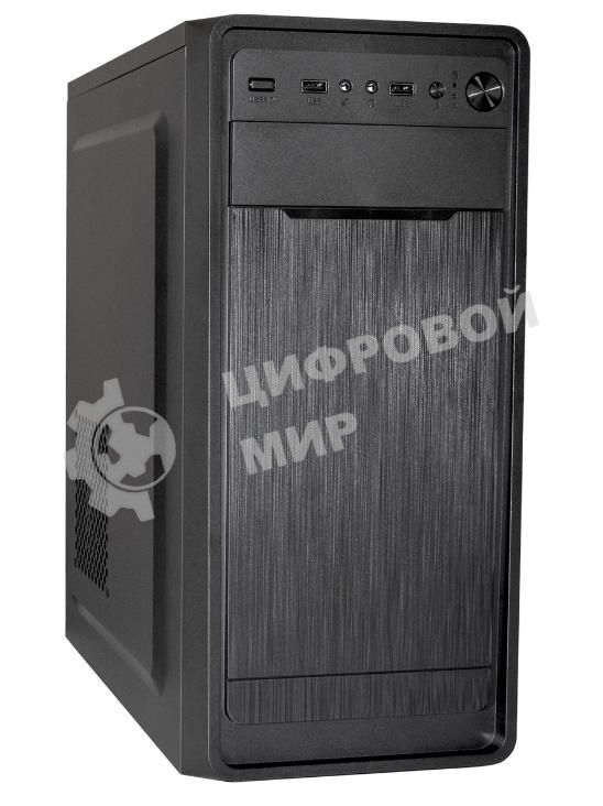Компьютерный корпус Miditower ExeGate XP-332 Black, ATX, (XP500, Black,120мм), 2*USB, Audio