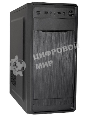 Компьютерный корпус Miditower ExeGate XP-332 Black, ATX, (XP500, Black,120мм), 2*USB, Audio