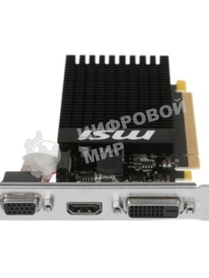 Видеокарта MSI PCI-E GT 710 2GD3H LP nVidia GeForce GT 710 2048Mb 64bit DDR3 954/1600 DVIx1/HDMIx1/CRTx1/HDCP Ret low profile