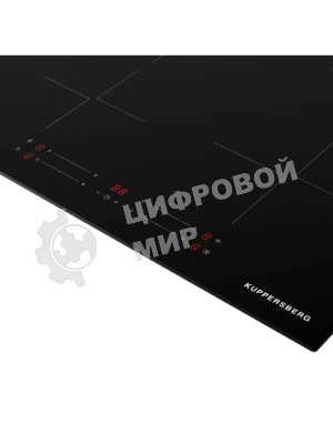 Варочная панель Kuppersberg ICI 406, индукция, High-Tech, 45 см, 9 уровней мощности, inverter, таймер, пауза, Booster, автоматическое отключение, сенсорное управление, автоматическое закипание, черный