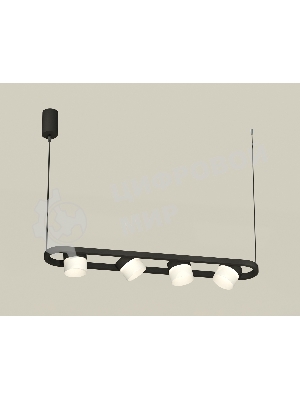 Светильник Ambrella light XB9164154/4 SBK/FR черный песок/белый матовый GX53 (C9164, N8402)
