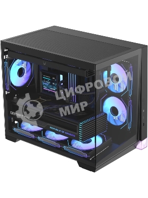 Корпус Formula Crystal Z4M Plus черный без БП mATX 3x120mm 1xUSB3.0 audio bott PSU