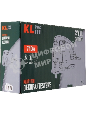 Лобзик электрический профессиональный KLPRO KLDT1110 (сеть, 710 Вт,0-3000 об/мин, направляющий лазер)