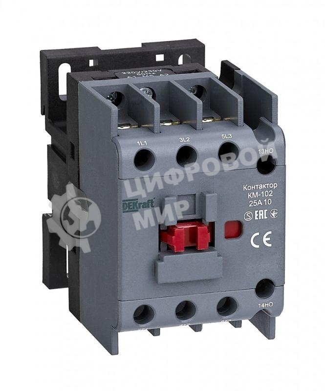 Контактор КМ-102 3п/25А 1НО 230В AC SchE 22004DEK