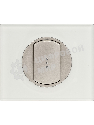 Лицевая панель для выключателя с индикацией титан