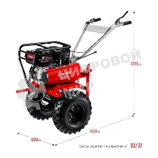 Мотоблок ЗУБР МТУ-450 бензиновый усиленный, 212 см3