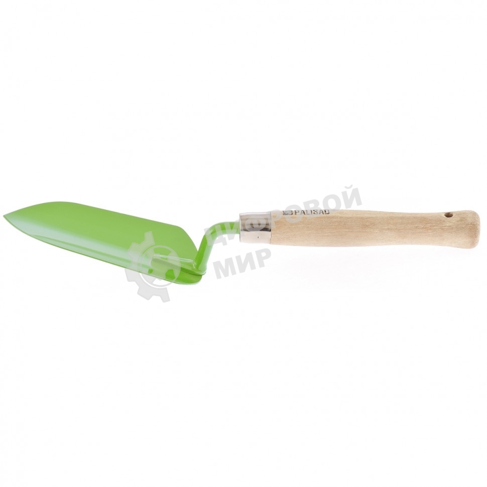 Совок посадочный широкий Palisad 95х350 мм, стальной, деревянная рукоятка
