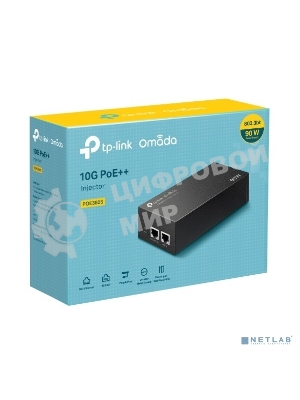 Инжектор PoE++ TP-Link POE380S 10 Гбит/с Omada