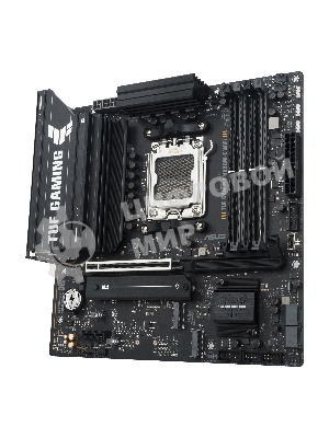 Материнская плата ASUS TUF GAMING B850M-E WIFI, AM5, AMD B850, 4xDDR5, 4xSATA, 3xM.2, 1xPCIe 5.0 x16, 1xPCIe 4.0 x16, 1xPCIe 3.0 x1, 1xHDMI (v2.1), 2xDP (v1.4), 1x2.5Gb LAN, Wi-Fi 6E, Bluetooth 5.3, 1xUSB-C 10Gbps, 2xUSB-A 10Gbps, 2xUSB-A 5Gbps, 4xUSB-A 2.0, 1xPS/2, 3x3.5 мм, 7.1, mATX