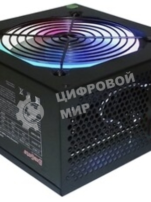 Компьютерный корпус Miditower ExeGate EVO-8227-EVO800 (ATX, БП EVO800RGb с вент. 12 см, 2*USB+1*USB 3.0+HD Audio, черный, 3 вент. RGb, закаленное стекло)