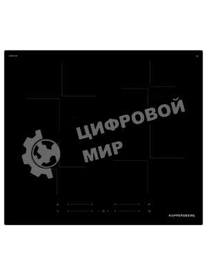 Варочная панель Kuppersberg ICI 406, индукция, High-Tech, 45 см, 9 уровней мощности, inverter, таймер, пауза, Booster, автоматическое отключение, сенсорное управление, автоматическое закипание, черный