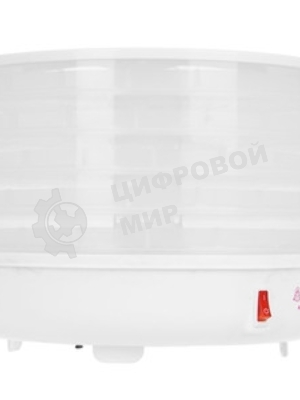 Сушилка для овощей и фруктов Мастерица EFD-5000 белая, 6 белых поддонов + 3 поддона д/пастилы 500 Вт, увеличенный D поддона 36 см