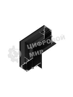 GL3363 BK черный коннектор угловой внутренний для встраиваемого шинопровода 85*85*H60