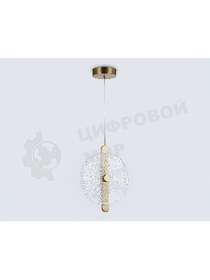 Светильник Ambrella light LH31147 BS/CL латунь/прозрачный 13W 3000K 280*60*350