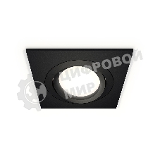 Комплект встраиваемого поворотного светильника Ambrella light XC7632081 SBK/PBK черный песок/черный полированный MR16 GU5.3 (C7632, N7002)