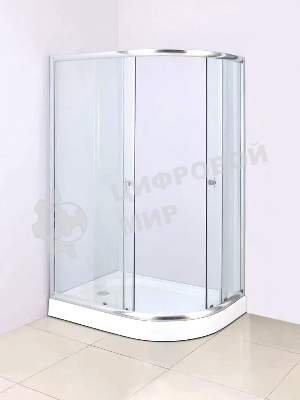 Душевой уголок BAU Dream Hit с поддоном 120x80х195, прозрачное закаленное стекло, хромированный проф