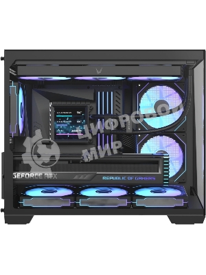 Корпус Formula Crystal Z4M Plus черный без БП mATX 3x120mm 1xUSB3.0 audio bott PSU