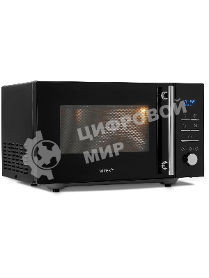 Микроволновая печь Vitek VT-MW1323 черный, 23 л, 900 Вт, переключатели - кнопки, поворотный механизм