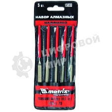 Набор надфилей Matrix алмазных 140х70х3 5шт master