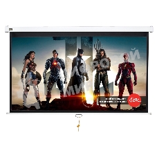 Экран 299x168см Wallscreen 16:9 настенно-потолочный рулонный белый135'