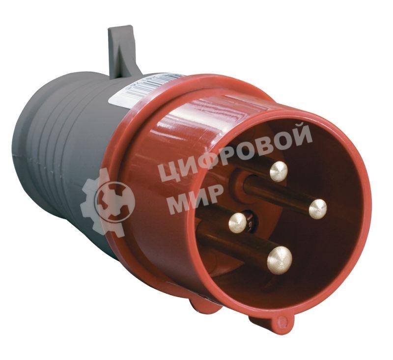 Вилка эл. каб. 16А 3P+PE 380В IP44 ССИ-014 IEK PSR02-016-4