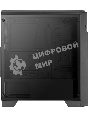 Компьютерный корпус Aerocool/Formula Ore Saturn FRGb-G-BK-v1 (2xUSB, 2xAudio, 0.5 мм,3x120 мм FAN, прозрачная стенка-закаленное стекло, ATX,