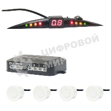 Парковочный Радар Swat PT-114W 4 датчика 22мм белый