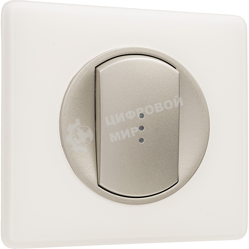 Лицевая панель для выключателя с индикацией титан