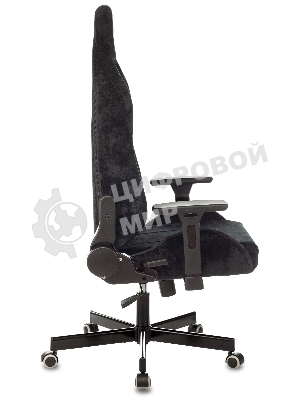 Кресло игровое Бюрократ Knight N1 Fabric черный Light-20, с подголов. крестовина металл